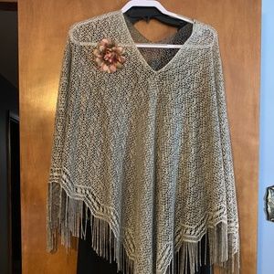Dress with poncho